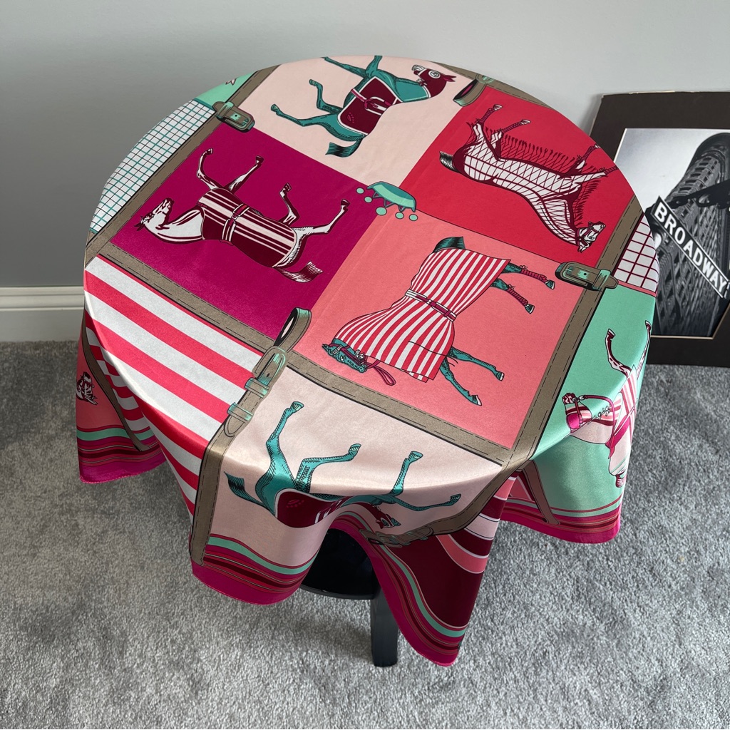 Horse Print Pink Designerlike Oversized Scarf
